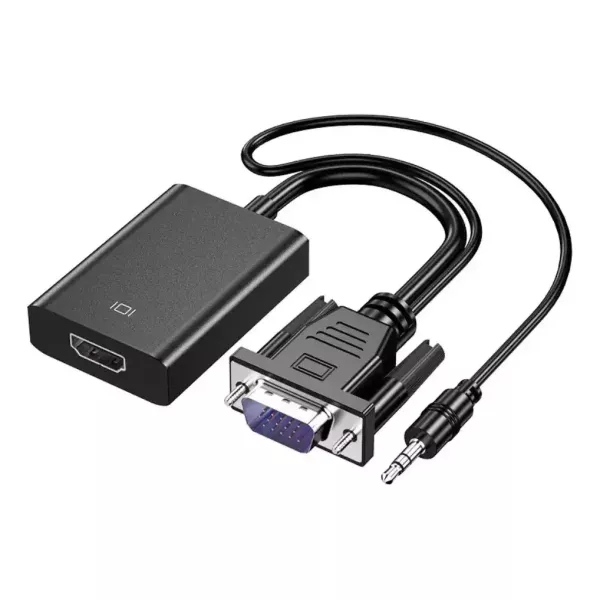 Adaptador VGA macho a HDMI hembra full HD