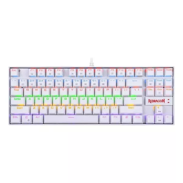 Teclado Mecanico Redragon Kumara K552 Rainbow White Outemu RED ESP