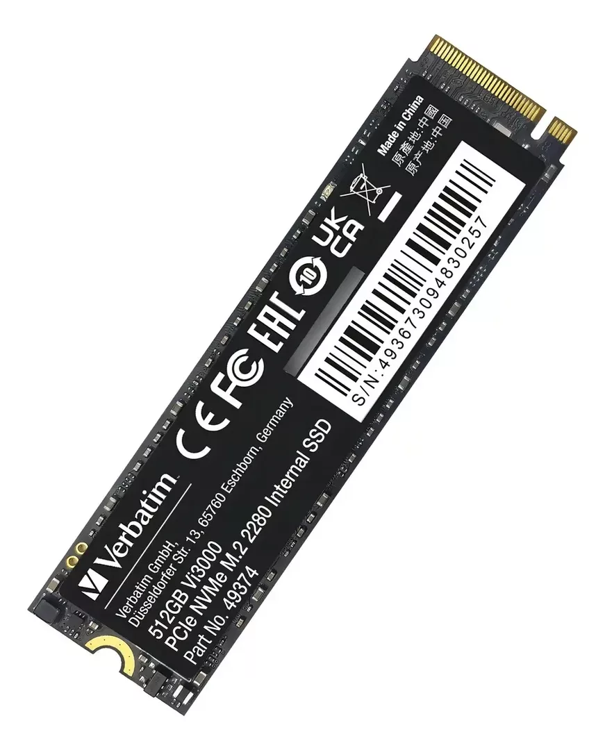 Disco Solido SSD 512GB Verbatim VI3000 M.2 NVMe PCIe x4 3.0