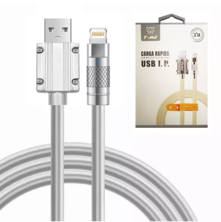 Cable Time Iphone Punta Metalica