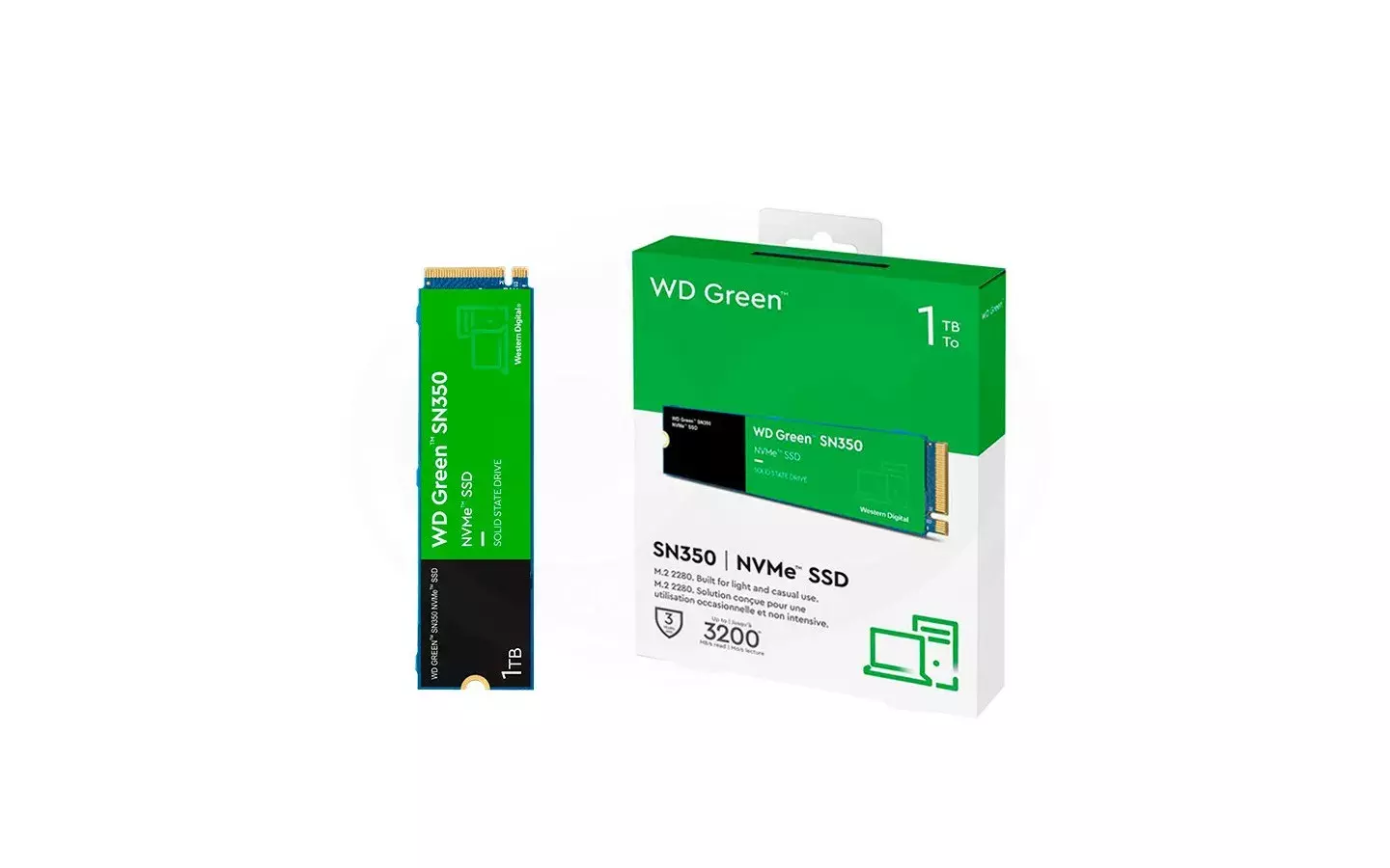 DISCO SSD NVME M.2 1TB WD GREEN SN350