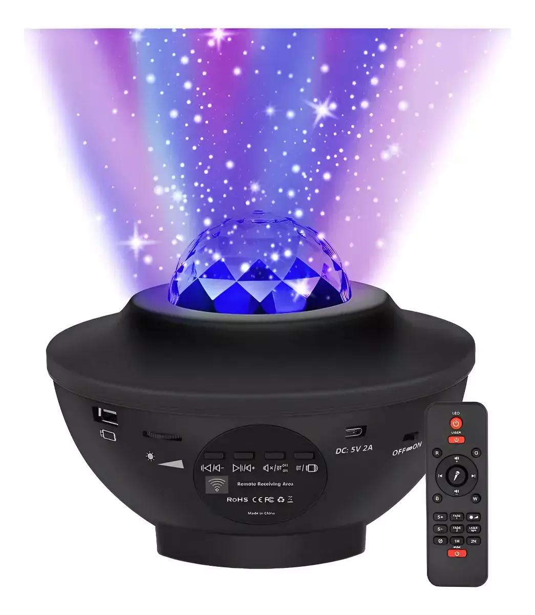 Proyector Parlante Galaxias con Control Remoto