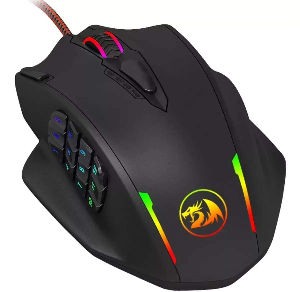 Mouse Redragon Impact M908 RGB de 12.400 ppp
