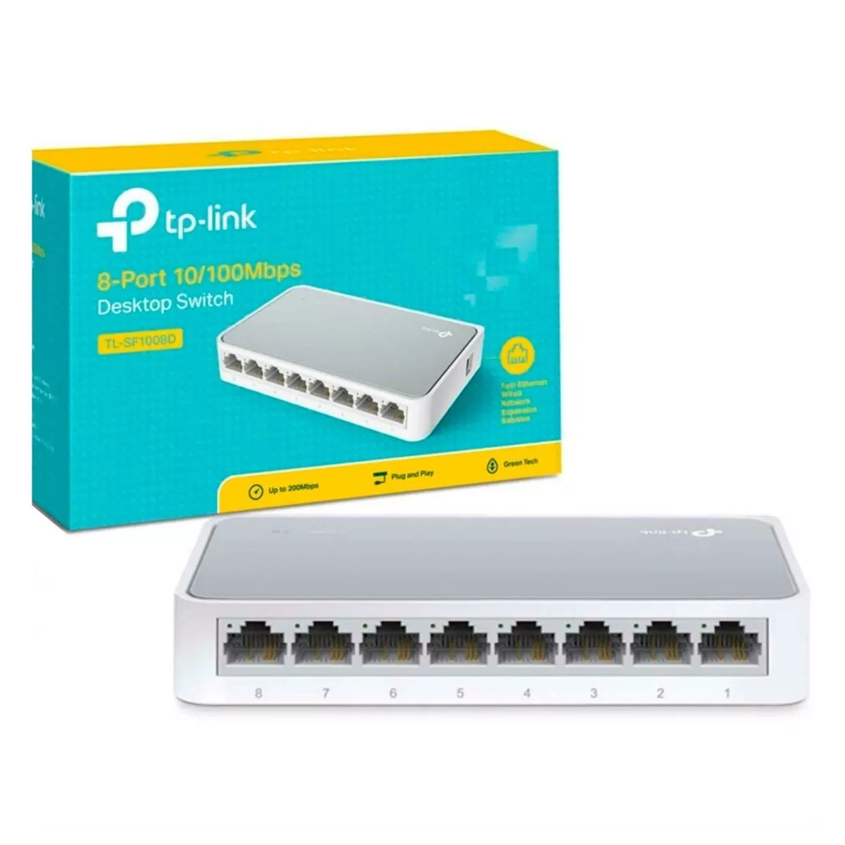 Switch TP-LINK 8-Port 10/100Mbps (TL-SF1008D)