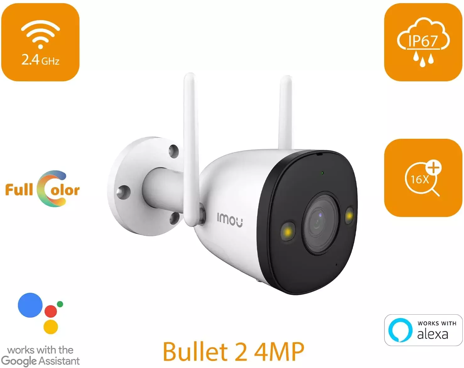 CAMARA SEGURIDAD IMOU 2K BULLET 2C 4MP