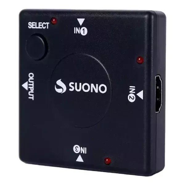 Adaptador SUONO Hdmi Switch 3 Entradas 1 Salida