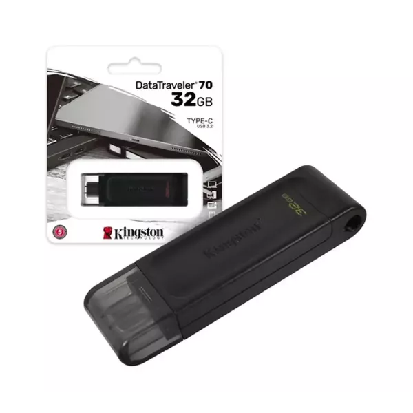 PENDRIVE 32GB KINGSTON DATATRAVELER 70 USB 3.2 TIPO C