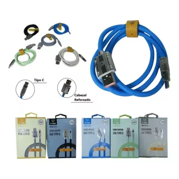 Cable Time Tipo C Punta Metalica