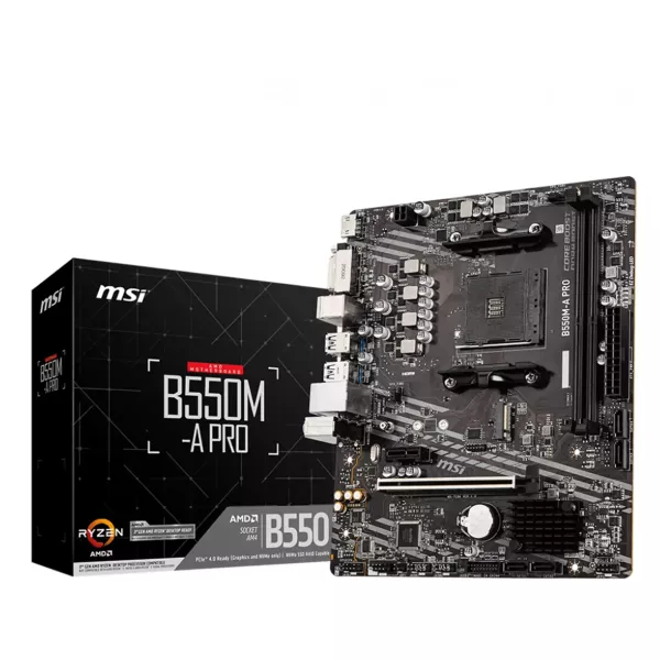 PLACA MADRE MSI B550M-A PRO-VDH AM4 MOTHERBOARD