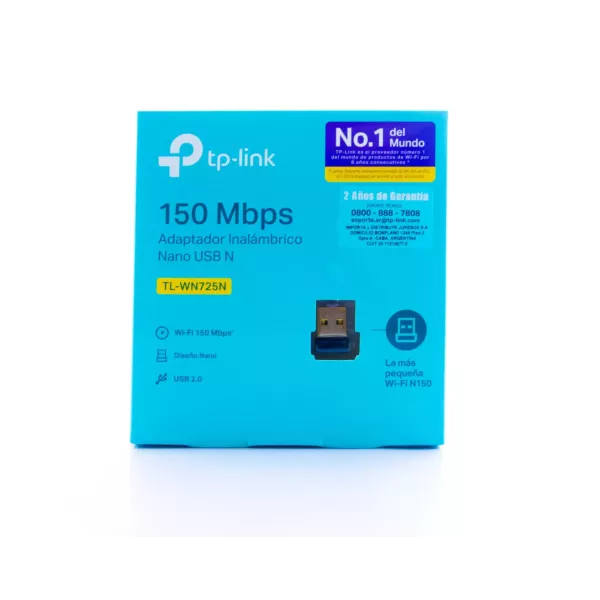 TPLINK 150MBPS ADAPTADOR INALAMBRICO NANO USB N (TL-WN725N)