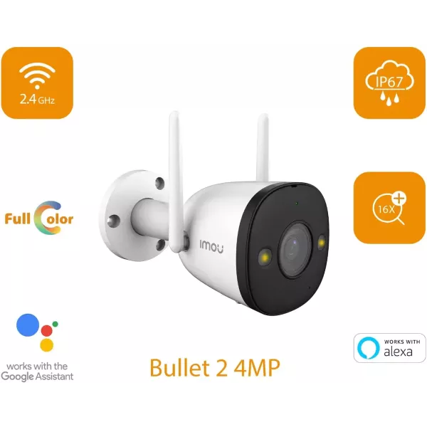 CAMARA SEGURIDAD IMOU 2K BULLET 2C 4MP